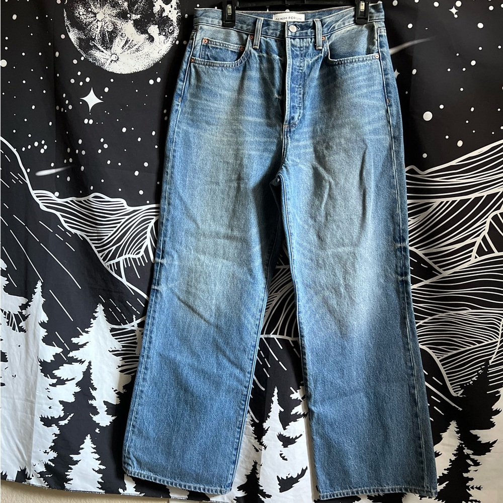 Aritzia Denim Forum Farrah High Rise Wide Leg